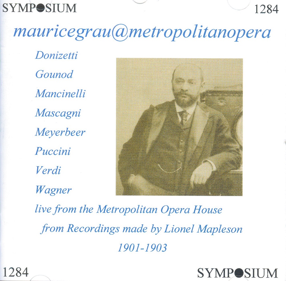 Обложка альбома «The Grau Regime at the Metropolitan (1901-1903)» — Nellie Melba, Philippe Flon, Studio Orchestra, Walter Damrosch, Milka Ternina, Jean de Reszke, Lucienne Breval, Edouard De Reszke, Marcel Journet, Emma Calve, Armando Seppilli, Andreas Dippel, Emilio De Marchi, Suzanne Adams, Albert Alvarez, Antonio Scotti, Emma Eames, Luigi Mancinelli, Alfred Hertz, Lillian Nordica, Georg Anthes, Johanna Gadski, Marcella Sembrich, Charles Gilibert, Marie van Cauteren, Thomas Salignac, Louise Homer, Luise Reuss-Belce, Ernestine Schumann-Heink, David Bispham & Fritzi Scheff