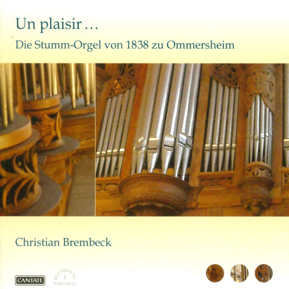 Обложка альбома «Organ Recital: Brembeck, Christian - Aichinger, G. - Tayler, M.J. - Handel, G.F. - Bach, J.S. - Silbermann, J.H. - Seixas, C. de - Corrette, M.» — Christian Brembeck