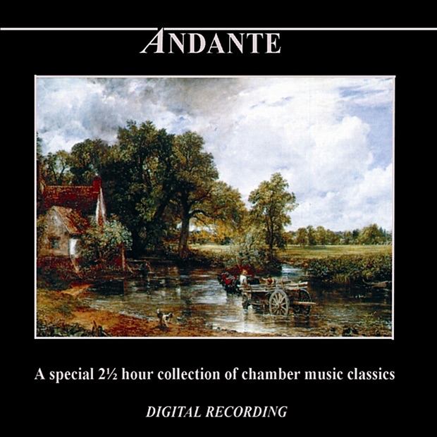 Обложка альбома «Andante: A Special 2 ½ Hour Collection of Chamber Music Classics» — Christiane Edinger, Hae Won Chang, Camerata Cassovia, Robert Stankovsky, Capella Istropolitana, Jenő Jandó, Kodály Quartet, Danubius Quartet, Ildiko Hegyi, György Konrád, Csaba Onczay, İdil Biret, Mandelring Quartet, József Kiss & Stuttgart Soloists