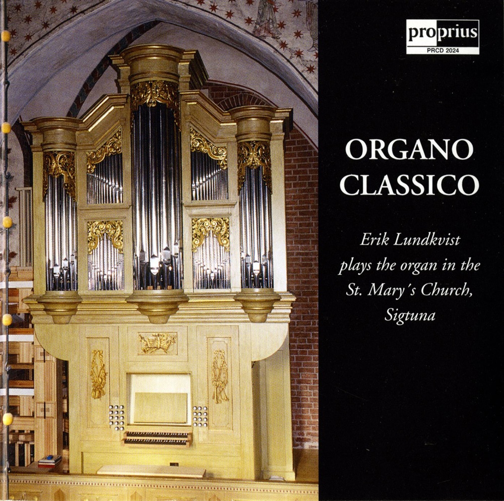 Обложка альбома «Organo Classico» — Erik Lundkvist