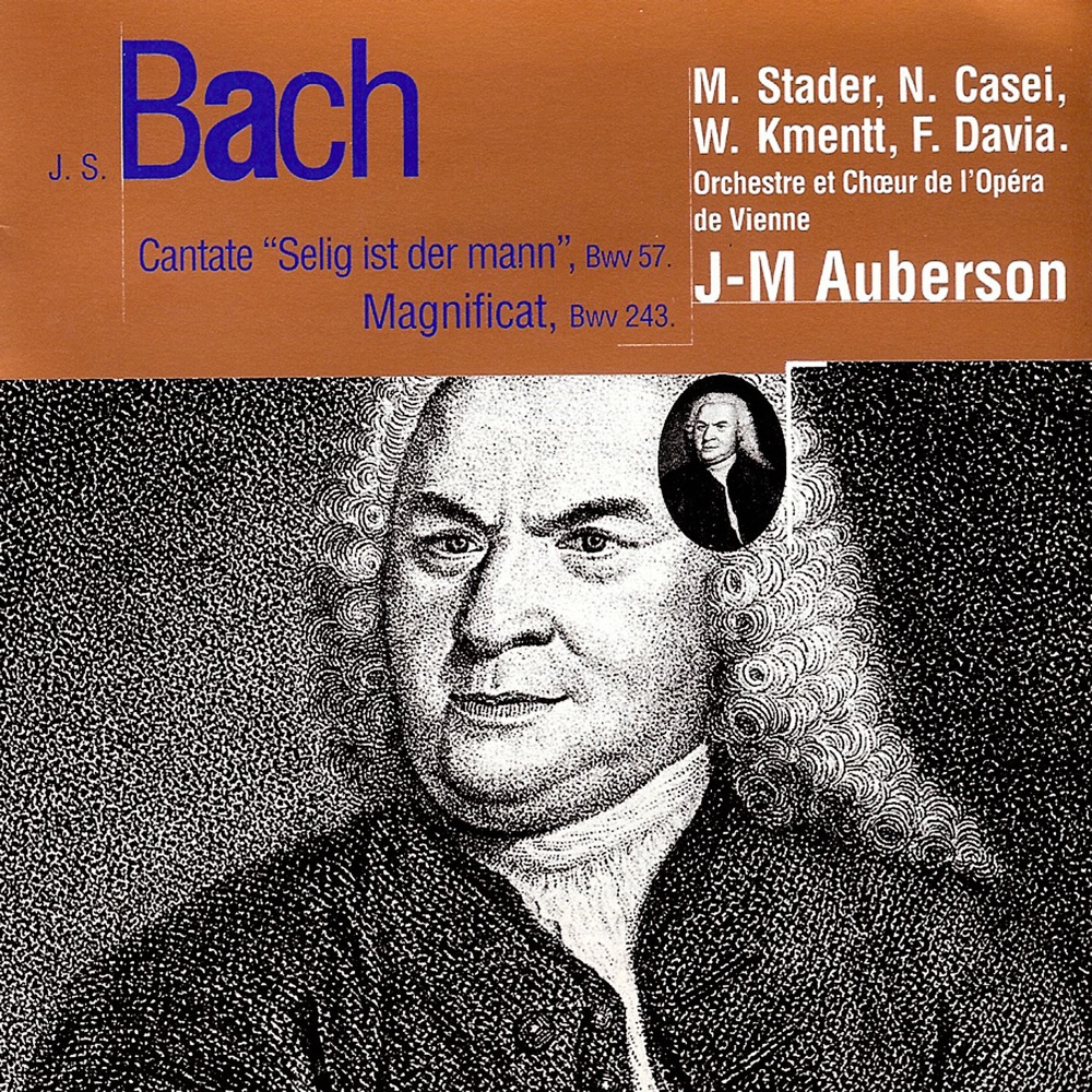 Обложка альбома «Bach: Cantate "Selig ist der mann", BWV 57 & Magnificat en ré majeur, BWV 243» — Jean-Marie Auberson, Frederico Davia & Waldemar Kmentt