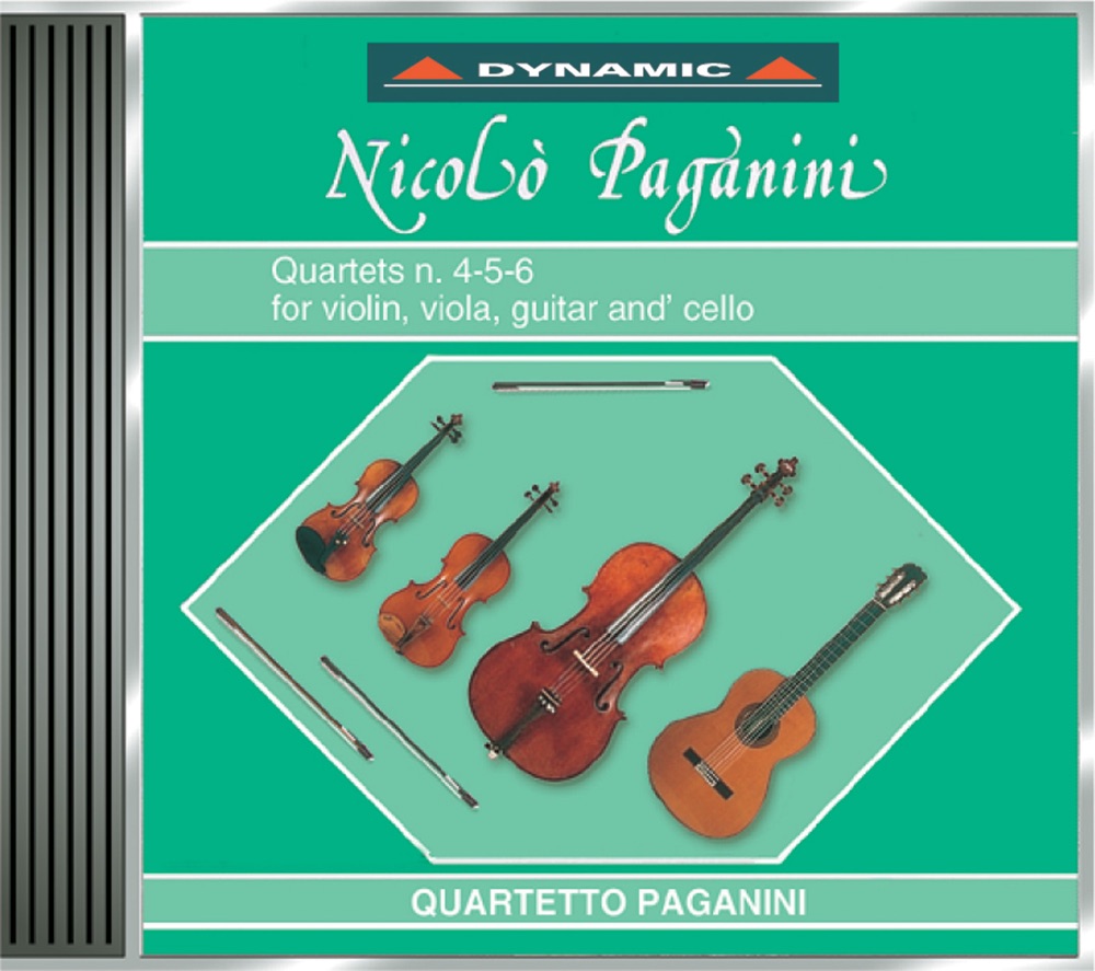 Обложка альбома «Paganini: 15 Quartets for Strings and Guitar (The), Vol. 4» — Paganini Quartet