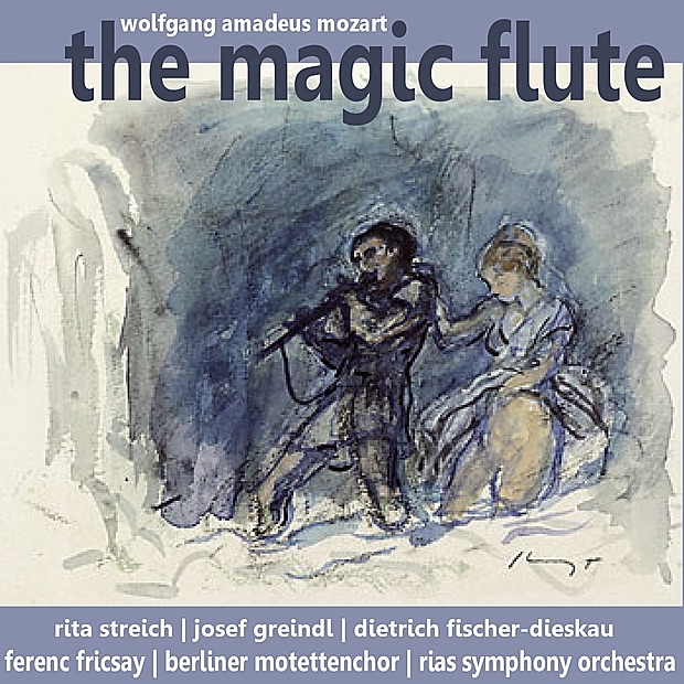 Обложка альбома «Mozart: the Magic Flute» — RIAS Symphony Orchestra, Ferenc Fricsay, Rita Streich, Josef Greindl, Dietrich Fischer-Dieskau & Berliner Motettenchor