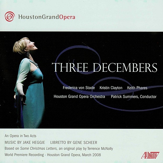 Обложка альбома «Three Decembers» — Houston Grand Opera & Patrick Summers