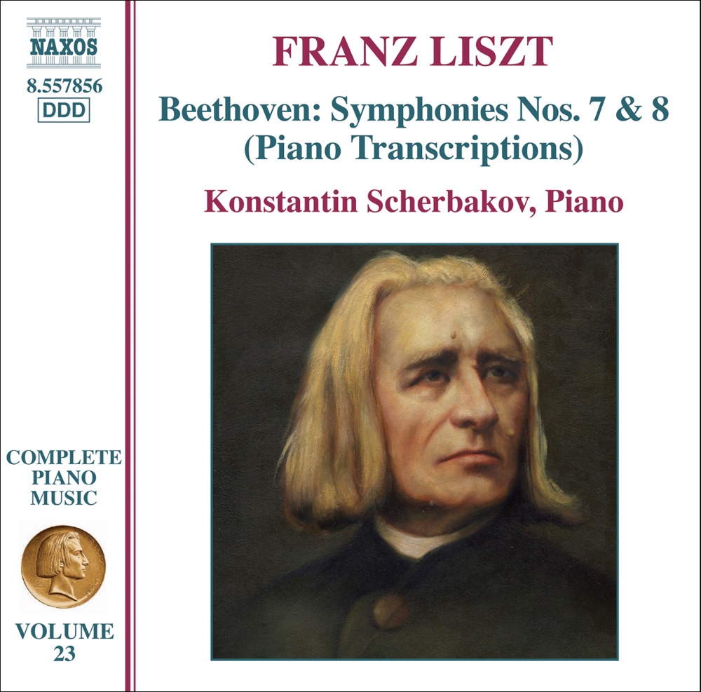 Обложка альбома «Liszt: Piano Transcriptions of Beethoven Symphonies Nos. 7 & 8» — Konstantin Scherbakov