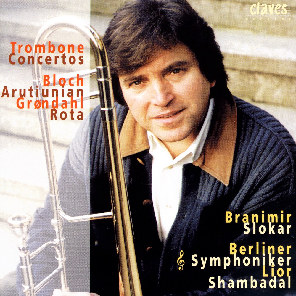 Обложка альбома «Concertos for Trombone & Orchestra» — Berlin Symphony Orchestra, Branimir Slokar & Lior Shambadal
