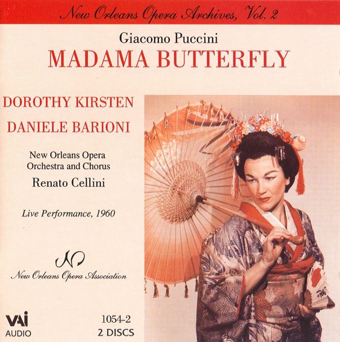 Обложка альбома «Puccini: Madama Butterfly (Live Performance, 1960)» — Daniele Barioni, Dorothy Kirsten, New Orleans Opera Orchestra & Renato Cellini