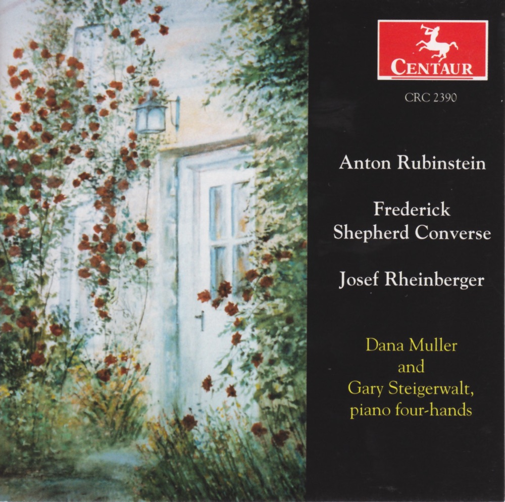 Обложка альбома «Rubinstein, A.: Sonata for Piano 4 Hands in D Major - Converse, F.S.: Valzer Poetici» — Dana Muller & Gary Steigerwalt