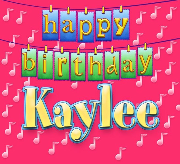 Cover of Happy Birthday Kaylee - Single