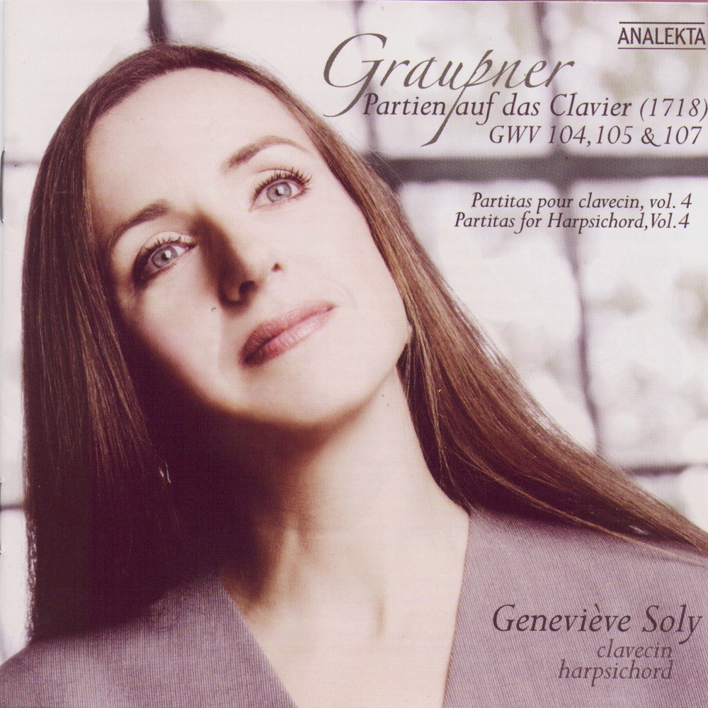 Обложка альбома «Partien Auf Das Clavier (1718) GWV 104,105 & 107 (Graupner)» — Geneviève Soly