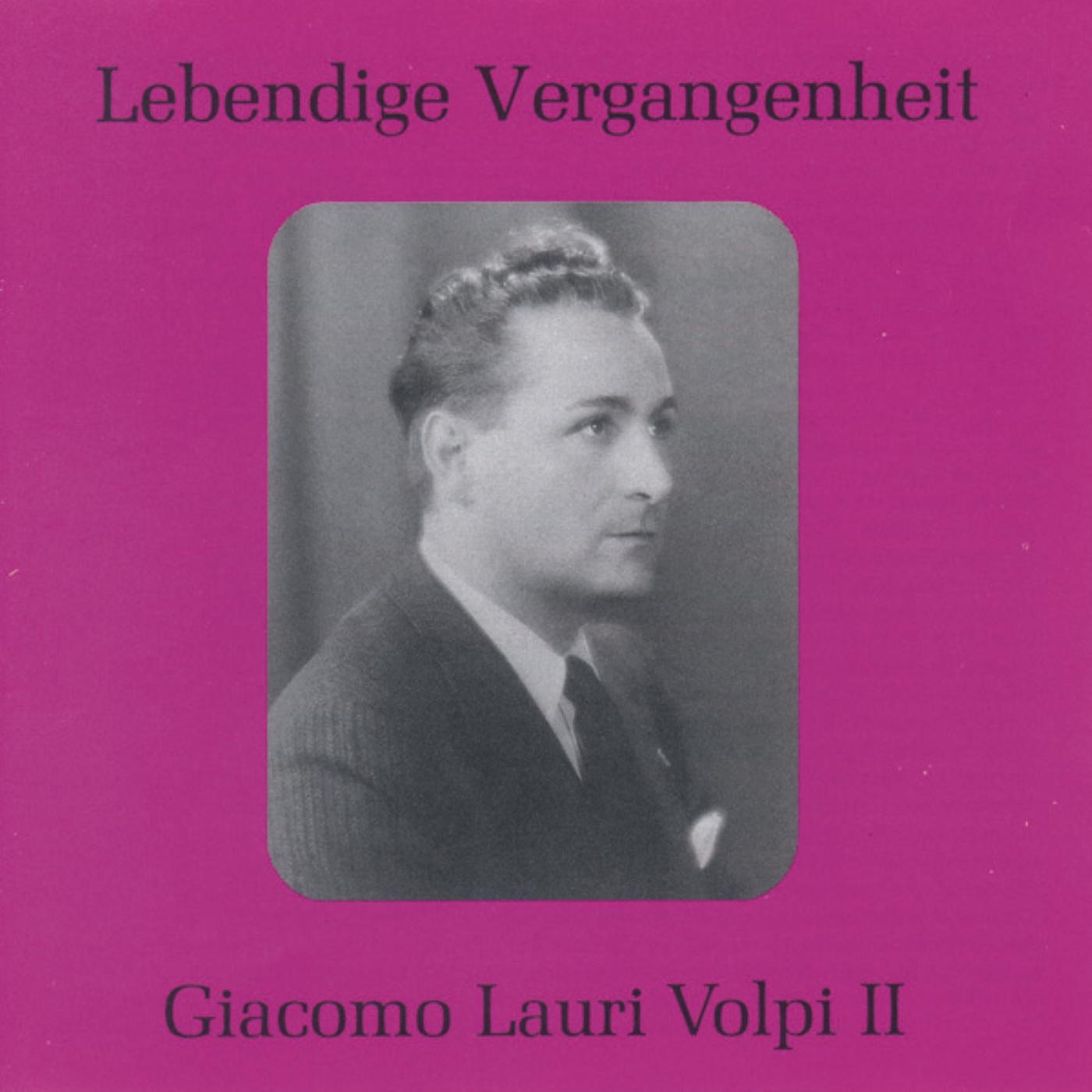 Lebendige Vergangenheit - Lauri Volpi (Vol. 2) by Giacomo Lauri-Volpi album cover