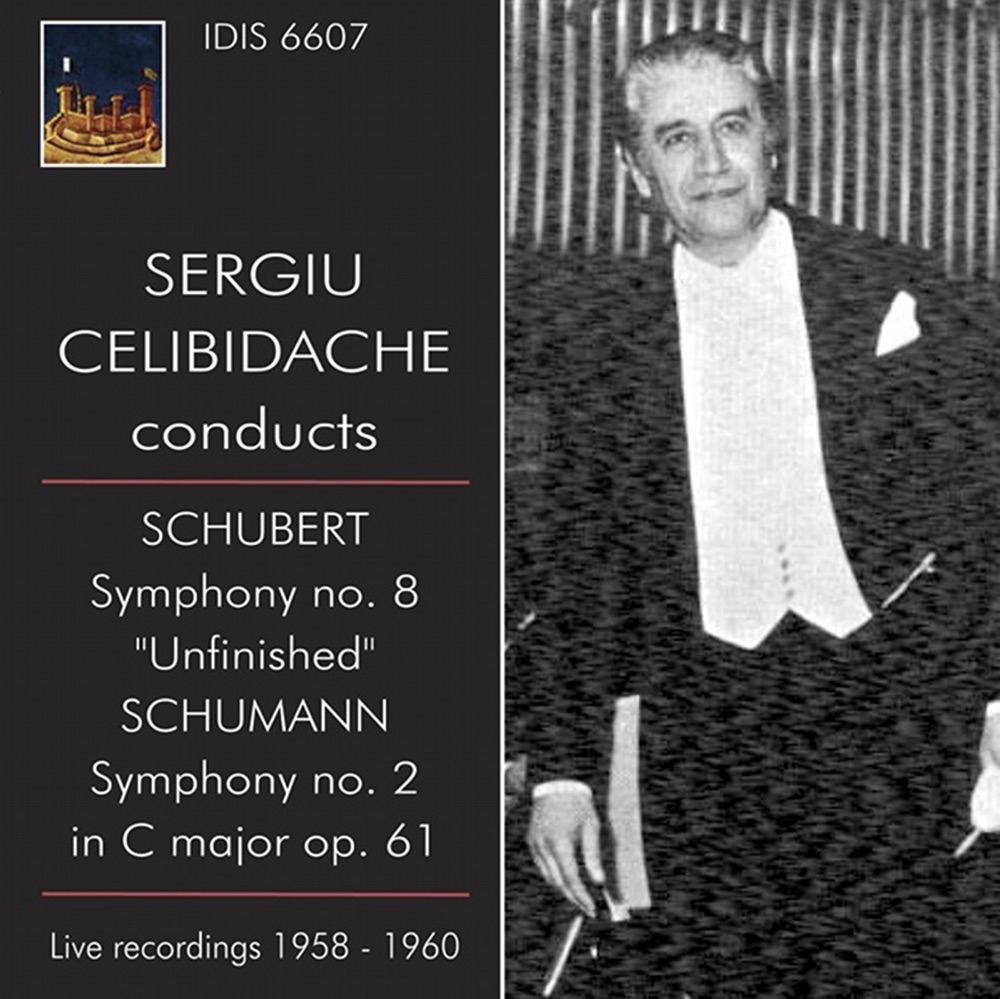 Обложка альбома «Sergiu Celibidache conducts (1958, 1960» — Sergiu Celibidache, RAI Symphony Orchestra, Rome & Roma della RAI Orchestra