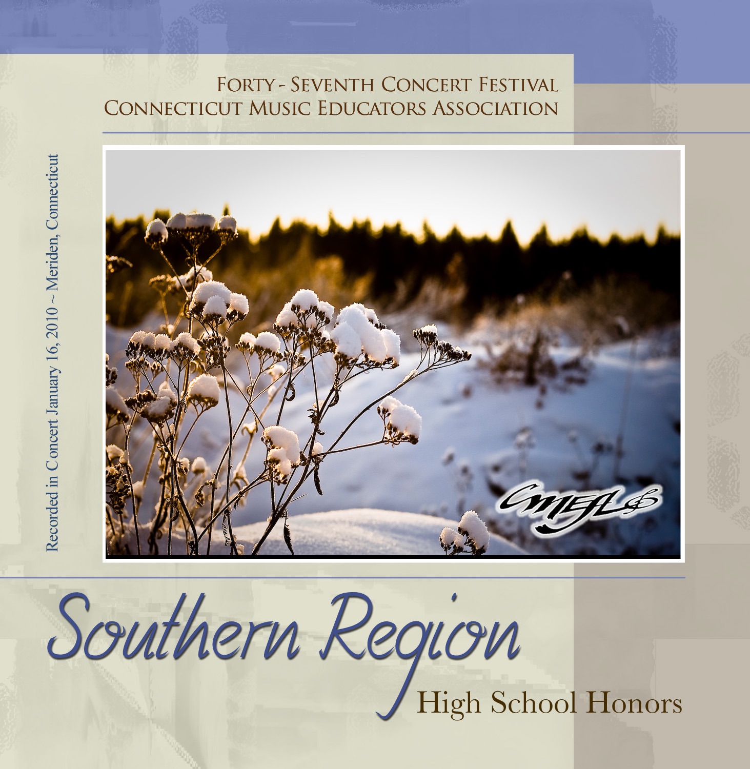 CMEA Connecticut Music Educators Association 2010 Southern Region High School Honors