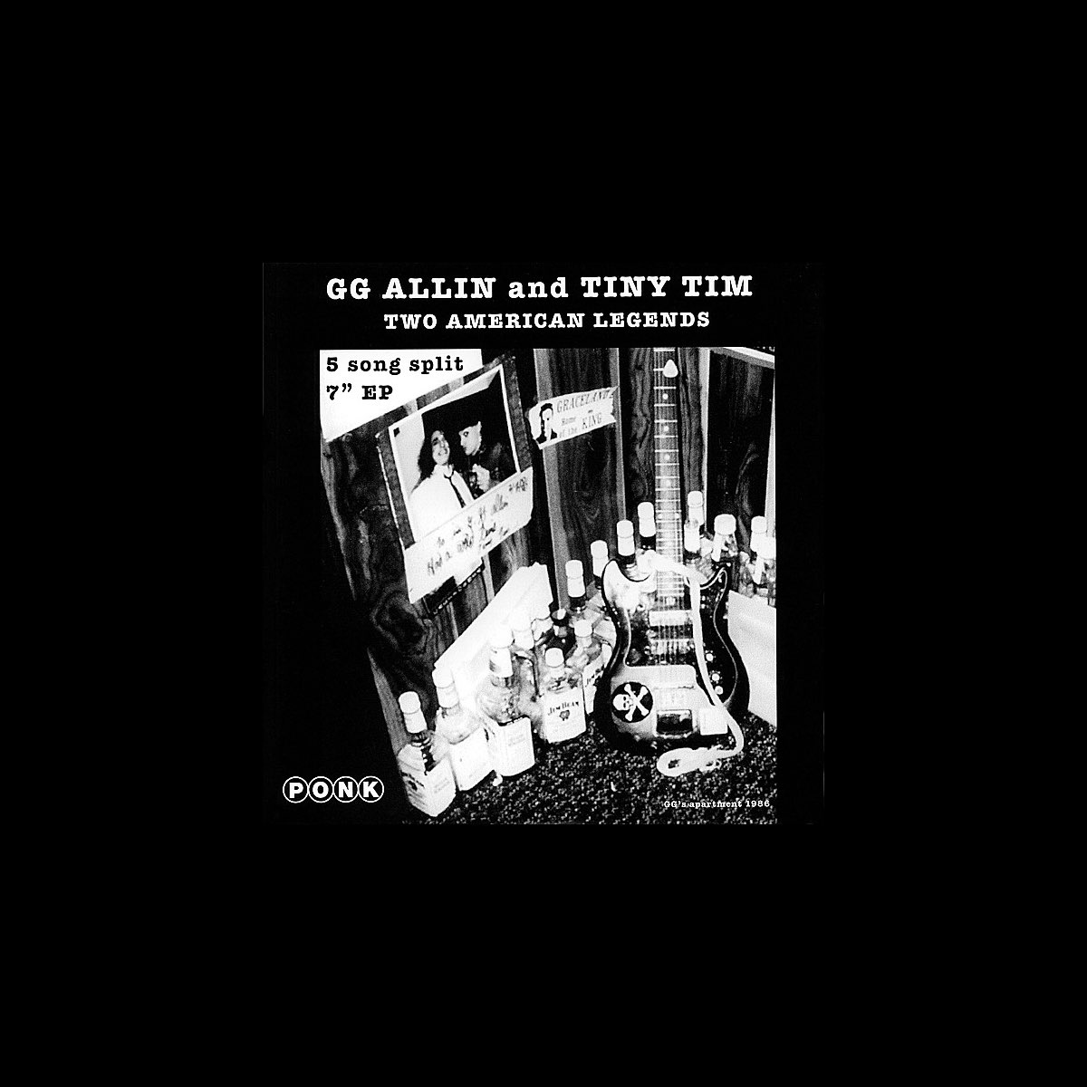 ‎Two American Legends Split EP Album by GG Allin & Tiny Tim Apple