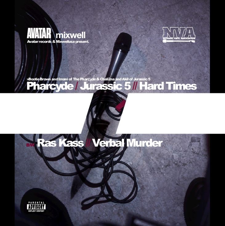 Обложка альбома «Hard Times (feat. Akil & Charli 2na) - Single» — The Pharcyde featuring Charli 2na & Akil of Jurassic 5