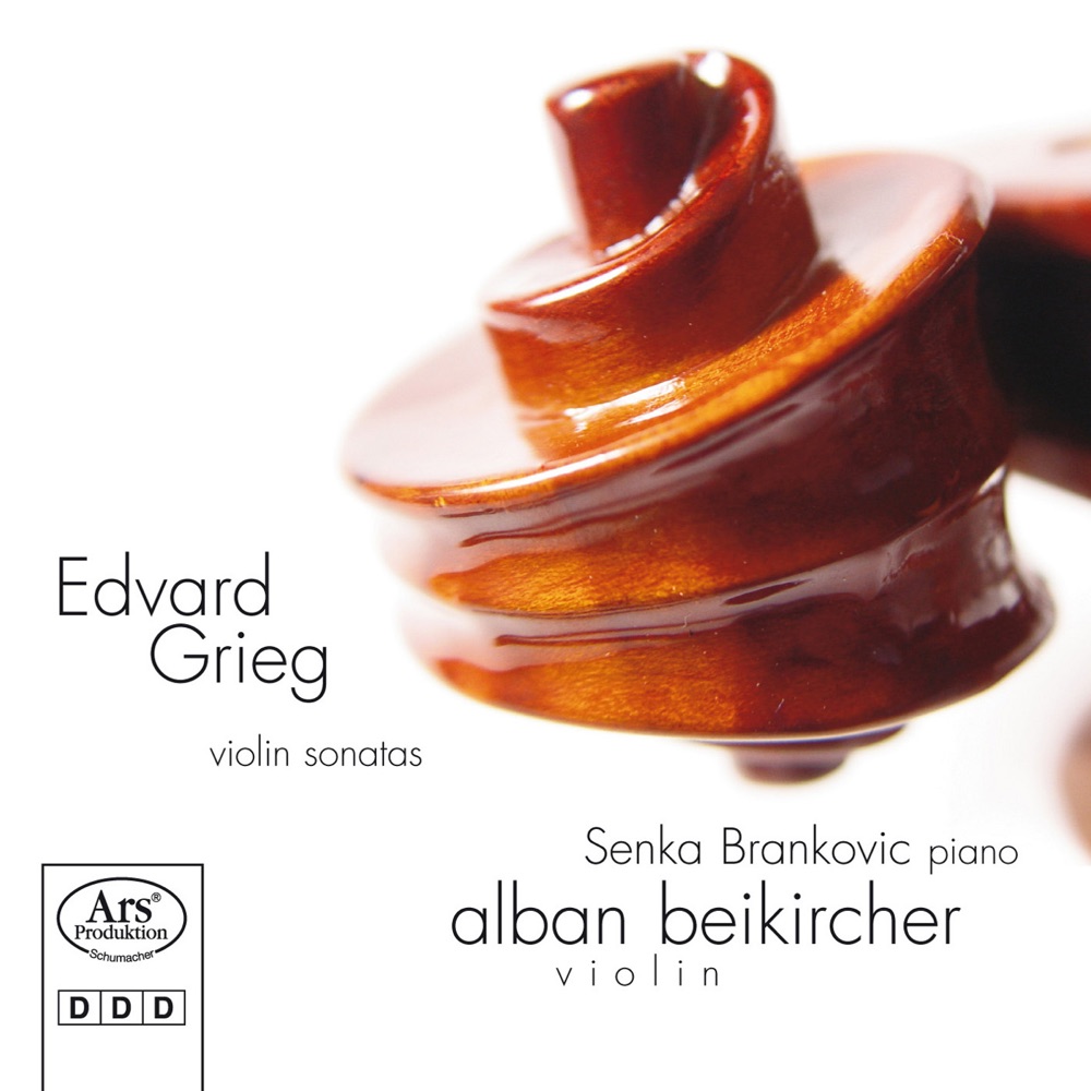 Обложка альбома «Grieg: Violin Sonatas» — Alban Beikircher & Senka Brankovic