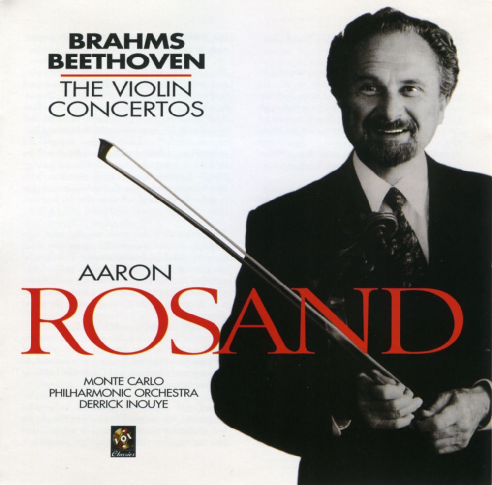 Обложка альбома «Beethoven & Brahms: Violin Concertos» — Aaron Rosand, Derrick Inouye & Monte Carlo Philharmonic Orchestra