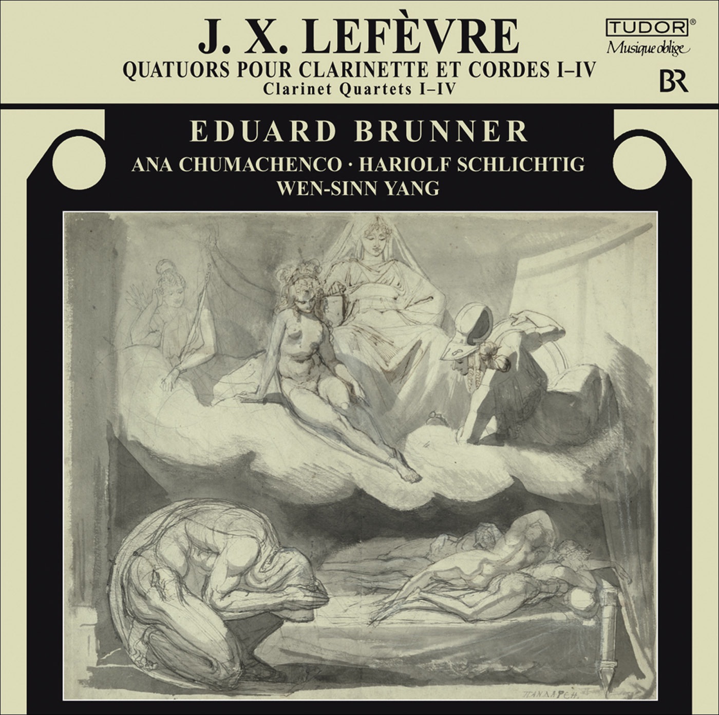 Lefevre, J.X.: Clarinet Quartets Nos. 1-4 by Eduard Brunner, Wen-Sinn Yang, Hariolf Schlichtig & Ana Chumachenco album cover