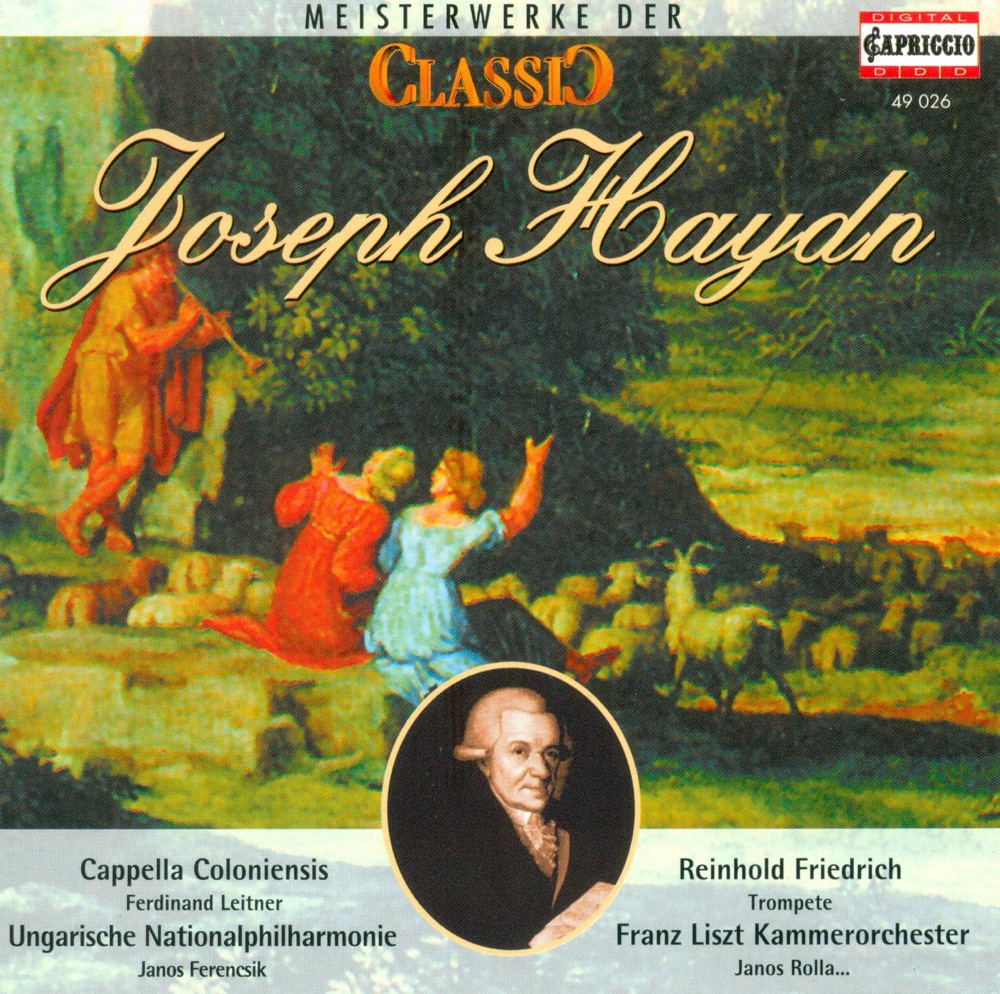 Обложка альбома «Classic Masterworks - Joseph Haydn» — Sir Neville Marriner, Academy of St Martin in the Fields, Reinhold Friedrich, Janos Ferencsik, Hungarian National Philharmonic, Miklós Perényi, Janos Rolla, Franz Liszt Chamber Orchestra, Götz Teutsch, Eckart Haupt, Arkadi Zenziper, Cappella Coloniensis, Joshua Rifkin, Kodály Quartet, Lajos Lencsés, Hans Kalafusz, Hermann Herder, Stuttgart Radio Symphony Orchestra, Rudolf Gleissner, Tibor Maruzsa, Adam Friedrich, Linos Ensemble & Ferdinand Leitner