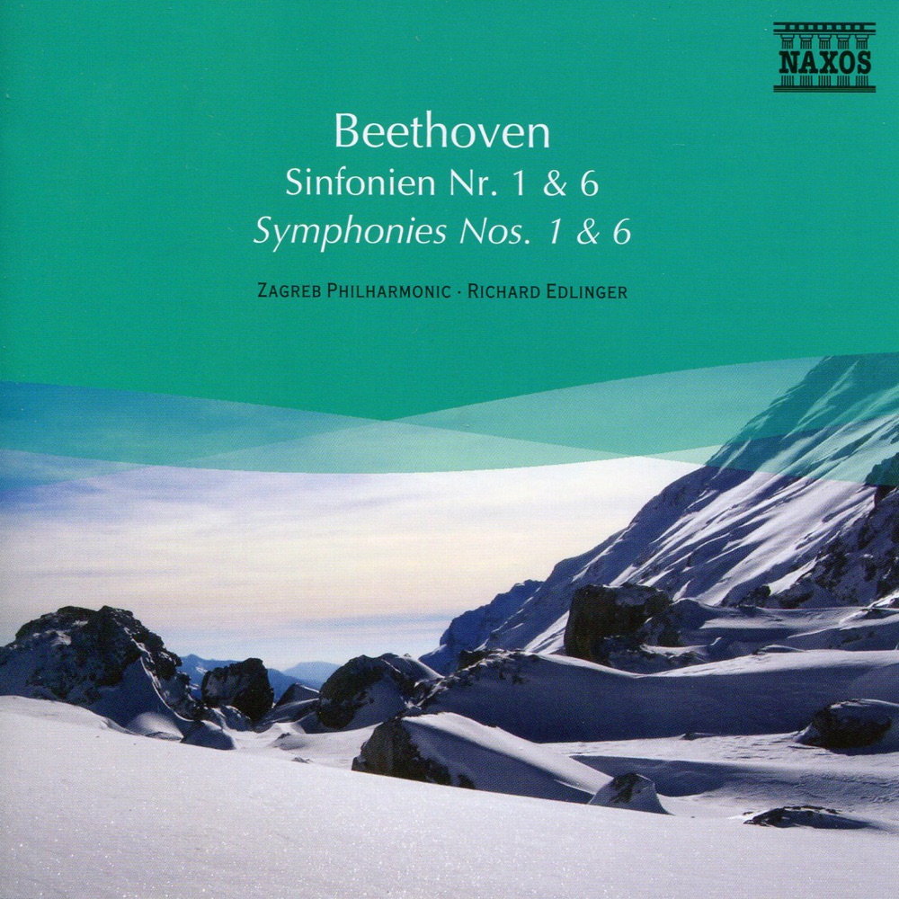 Обложка альбома «Beethoven: Symphonies Nos. 1 and 6» — Michael Halász, Slovak Radio Symphony Orchestra, Richard Edlinger & Zagreb Philharmonic Orchestra
