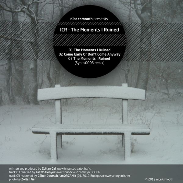 Обложка альбома «The Moments I Ruined e.p. - Single» — ICR