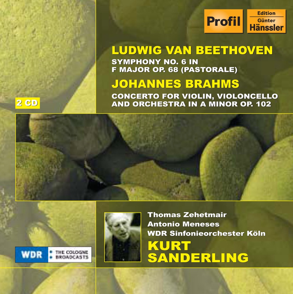 Обложка альбома «Beethoven: Symphony No. 6 - Choral Fantasy - Brahms: Double Concerto» — West German Radio Symphony Orchestra, Kurt Sanderling, Antonio Meneses, Thomas Zehetmair, Russian State Academy Chorus, USSR RTV Large Symphony Orchestra & Sviatoslav Richter