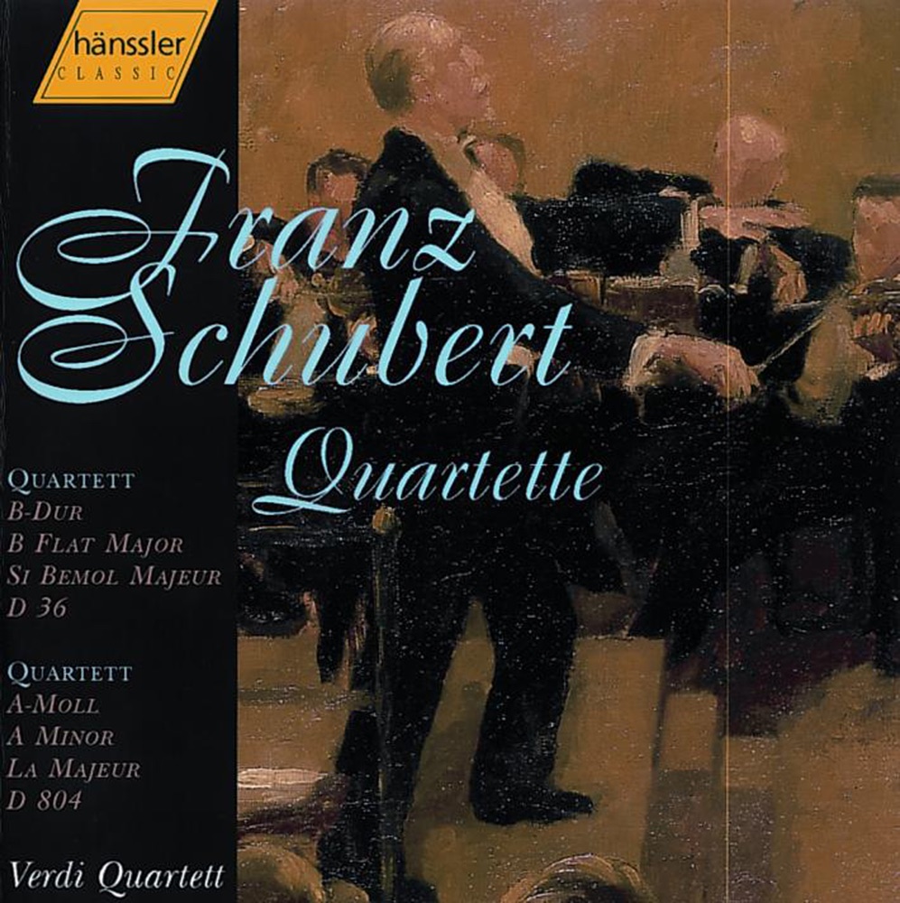 Обложка альбома «Schubert: String Quartet No. 13 In a Minor, D. 804 - String Quartet No. 3 In B Flat Major, D. 36» — Verdi Quartet