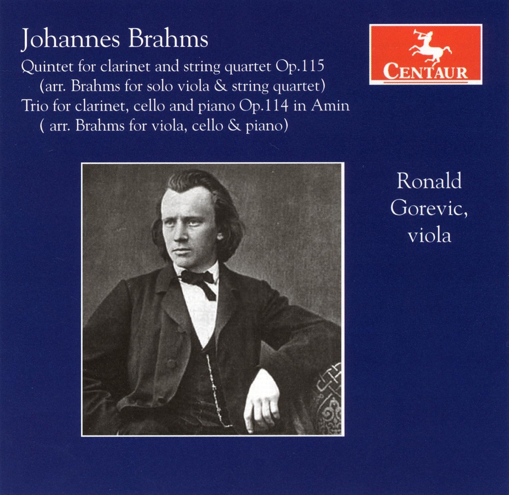 Обложка альбома «Brahms: Quintet for Clarinet and String Quartet, Op. 115 - Trio for Viola, Cello and Piano, Op. 114» — Eric Lewis, Roy Lewis, John Dexter, Ronald Gorevic, Matthias Naegele & Judith Gordon