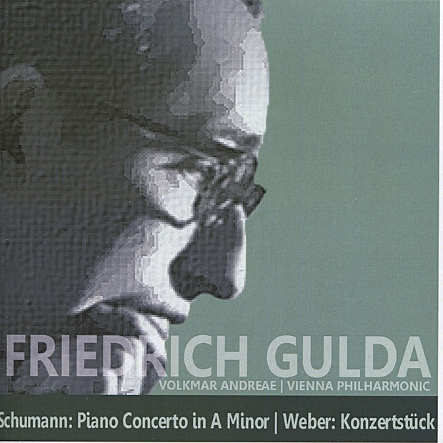 Обложка альбома «Schumann: Piano Concerto in A Minor - Weber: Konzertstück» — Friedrich Gulda, Volkmar Andreae & Vienna Philharmonic
