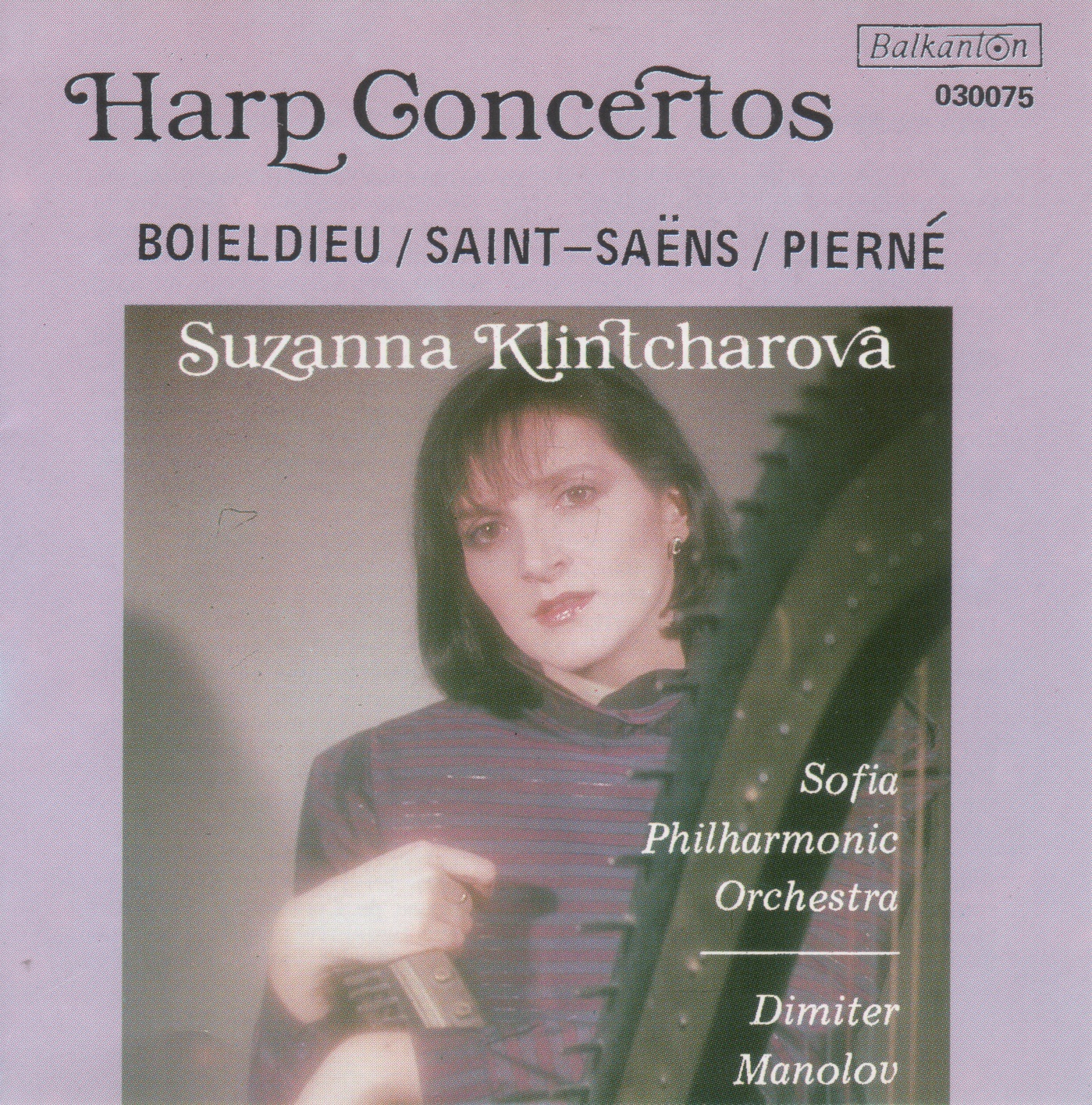 Suzanna Klintcharova: Harp Concertos by Dimiter Manolov, Sofia Philharmonic Orchestra & Suzanna Klintcharova album cover