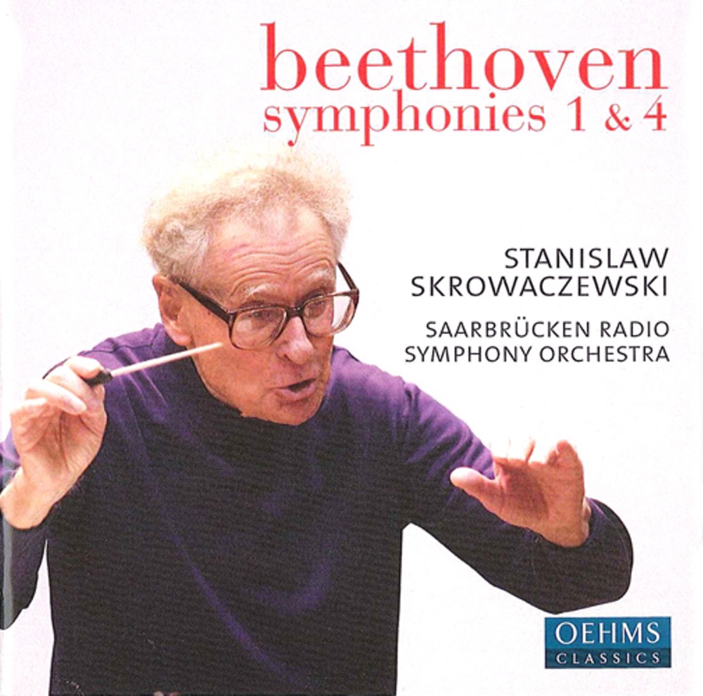Обложка альбома «Beethoven, L. van: Symphonies Nos. 1 and 4» — Stanisław Skrowaczewski & Saarbrucken Radio Symphony Orchestra