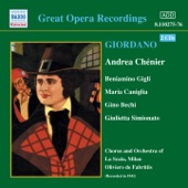 Giordano: Andrea Chénier (1941 Recording) artwork