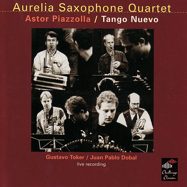 Обложка альбома «Piazzolla: Tango Nuevo» — Aurelia Saxophone Quartet
