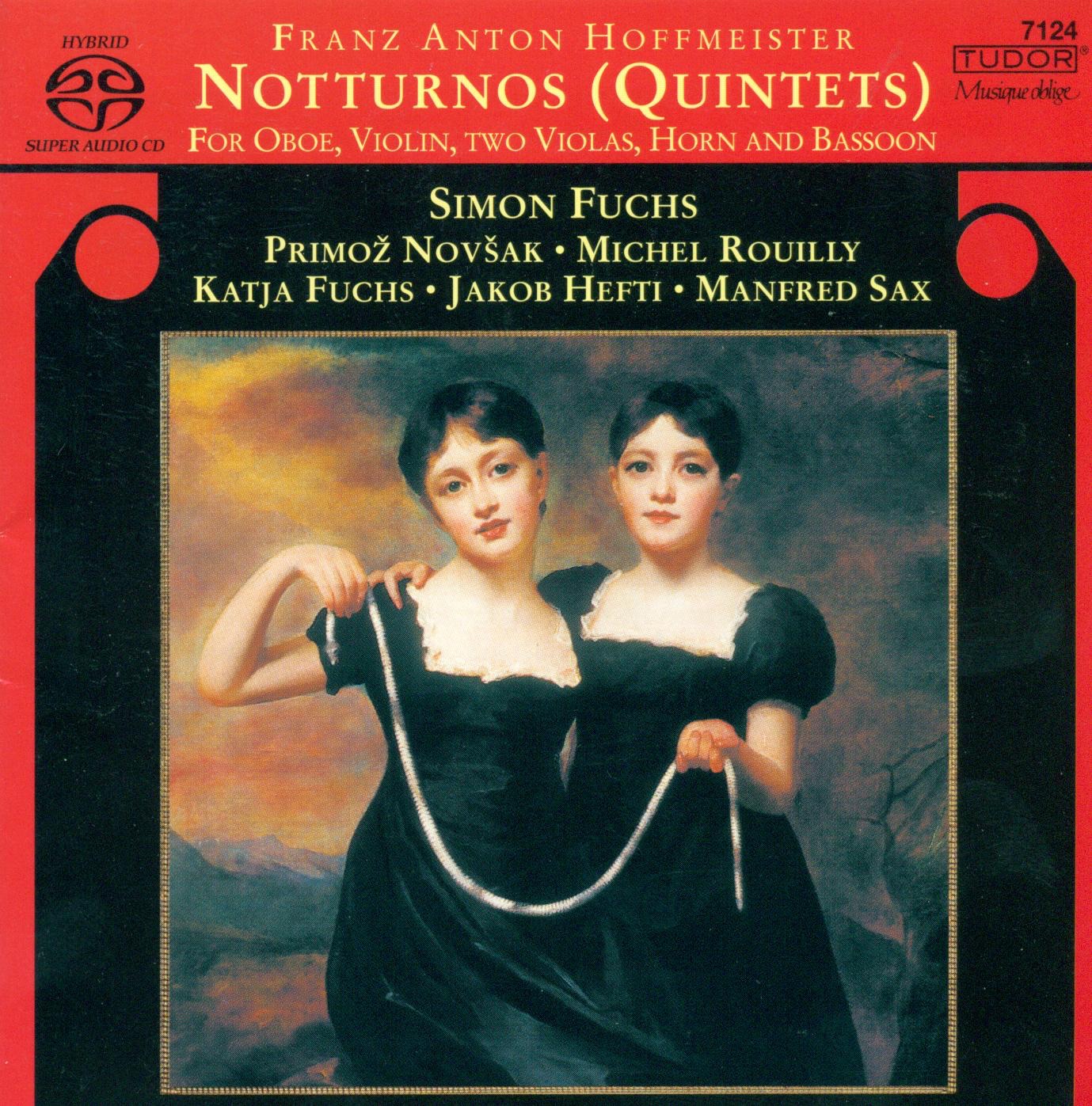 Hoffmeister: Quintets Nos. 1, 2, 4, 5 & 6 by Simon Fuchs, Manfred Sax & Michel Rouilly album cover