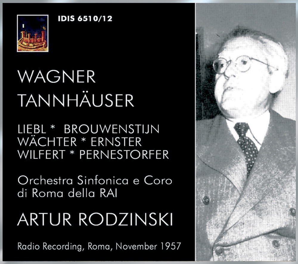 Обложка альбома «Wagner, R.: Tannhauser [Opera] (1957)» — Murray Dickie, Alois Pernerstorfer, Deszo Ernster, Artur Rodzinski, RAI Symphony Orchestra, Rome, Roma della Rai Chorus, Eberhard Wächter, Karl Liebl, Gre Brouwenstijn, Walter Brunelli, Peter Harrower, Herta Wilfert & Rosl Schweiger