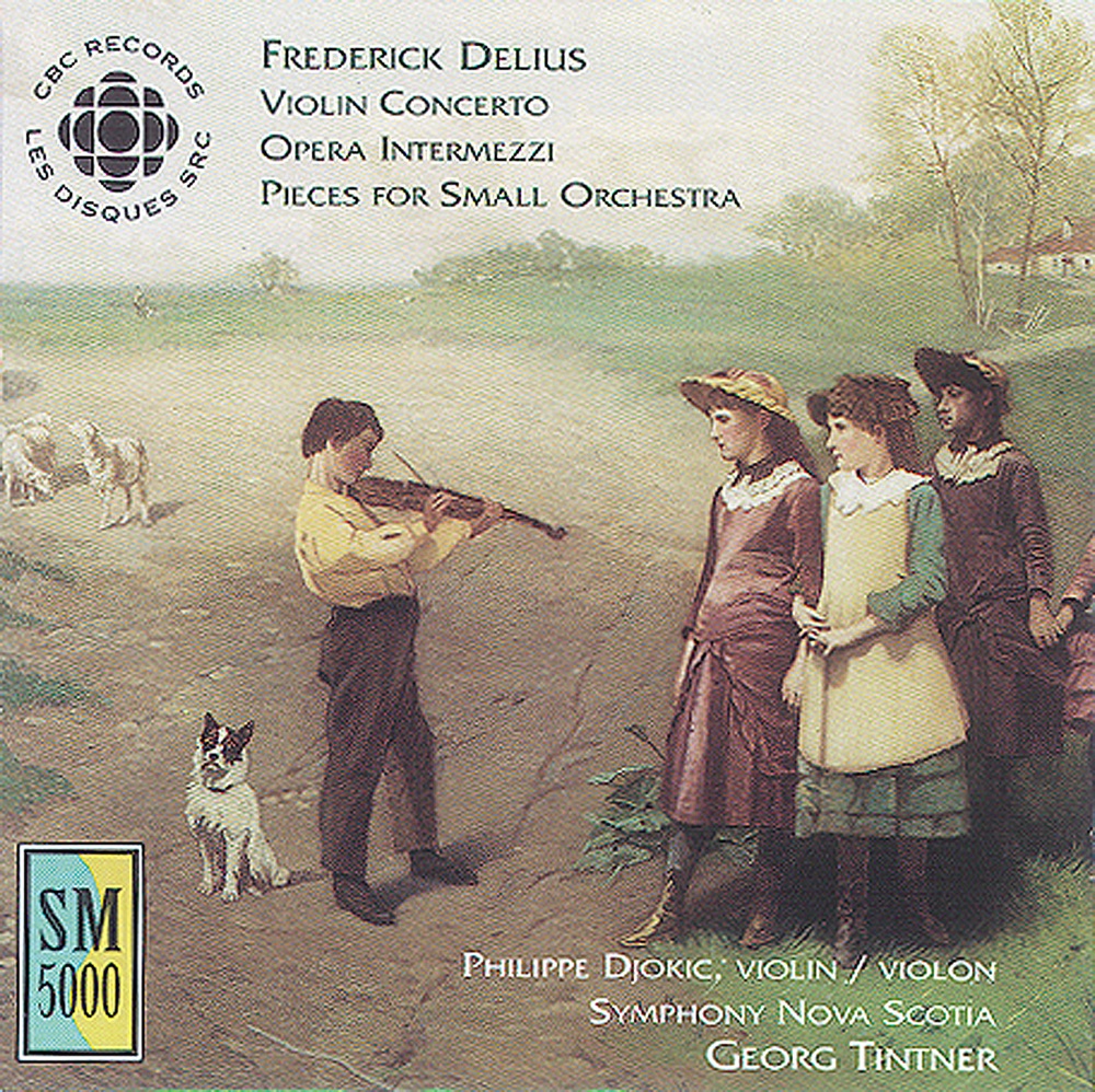 Обложка альбома «Delius: Violin Concerto - Opera Intermezzi - Pieces for Small Orchestra» — Georg Tintner, Symphony Nova Scotia & Philippe Djokic