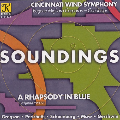 Обложка альбома «Soundings» — Eugene Migliaro Corporon, Cincinnati Wind Symphony & William Black