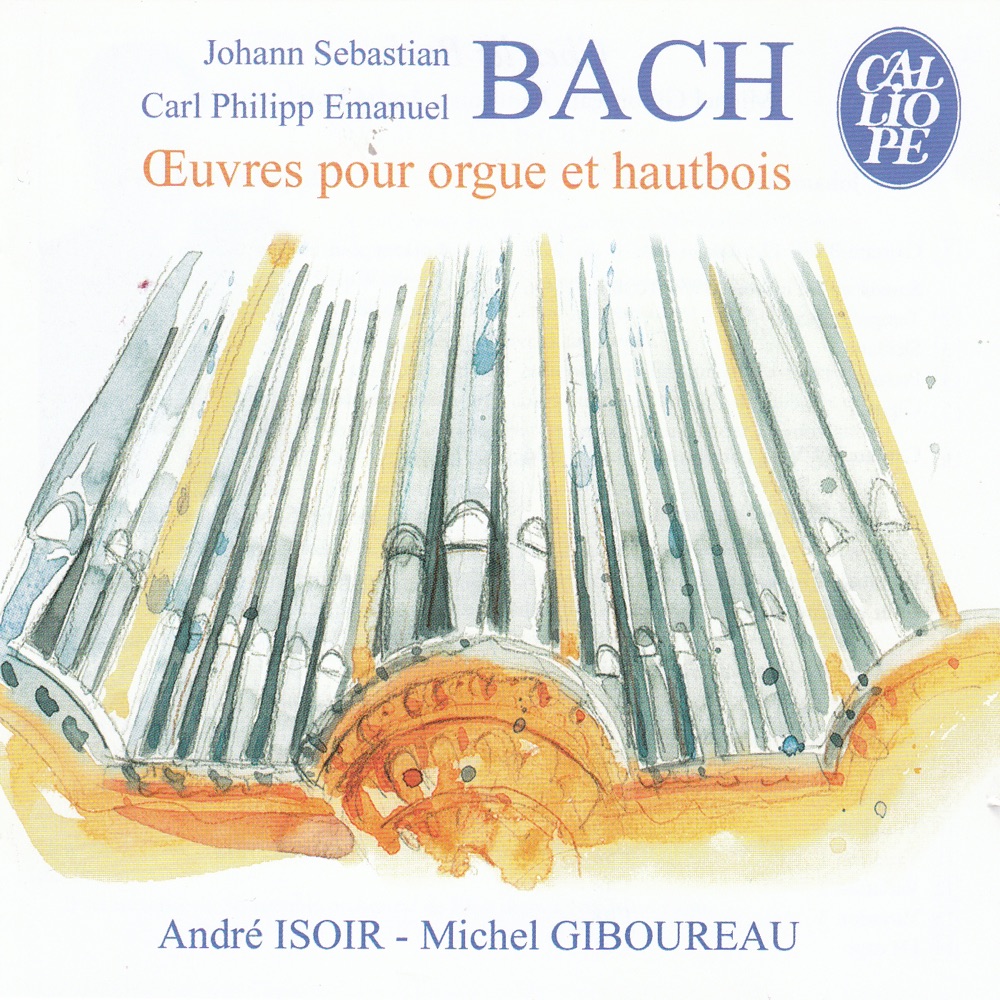 Обложка альбома «Bach: Oeuvres pour orgue et hautbois» — André Isoir & Michel Giboureau