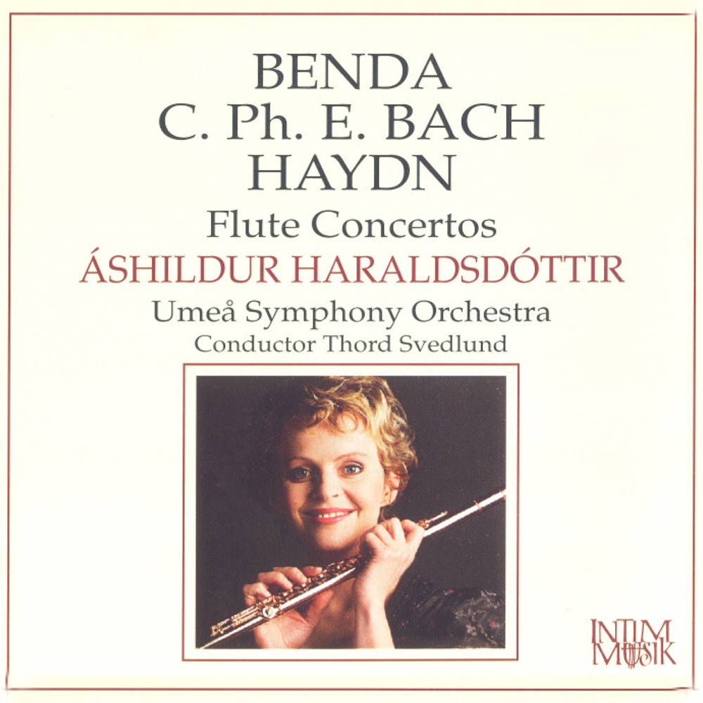Обложка альбома «Benda, Bach & Haydn: Flute Concertos» — Thord Svedlund, Áshildur Haraldsdóttir & Umeå Symphony Orchestra