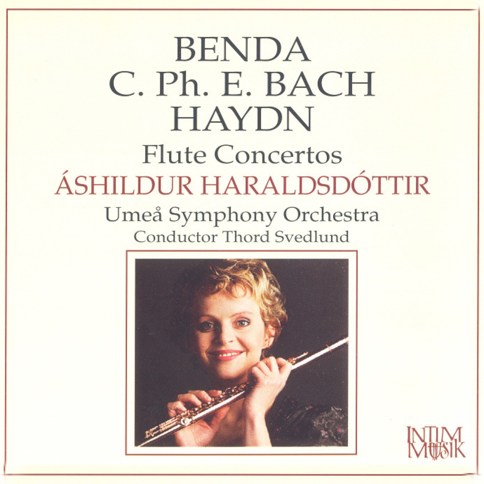 Benda, Bach & Haydn: Flute Concertos by Thord Svedlund, Áshildur Haraldsdóttir & Umeå Symphony Orchestra album cover