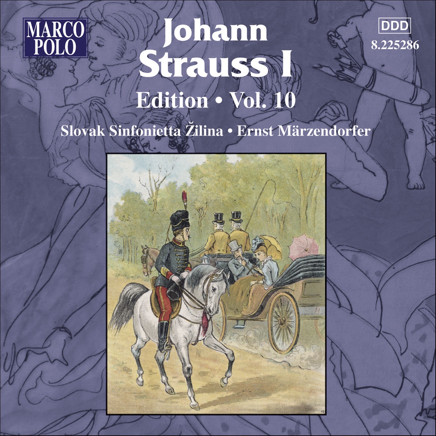 Strauss I: Edition, Vol. 10 by Ernst Marzendorfer & Slovak Sinfonietta Zilina album cover