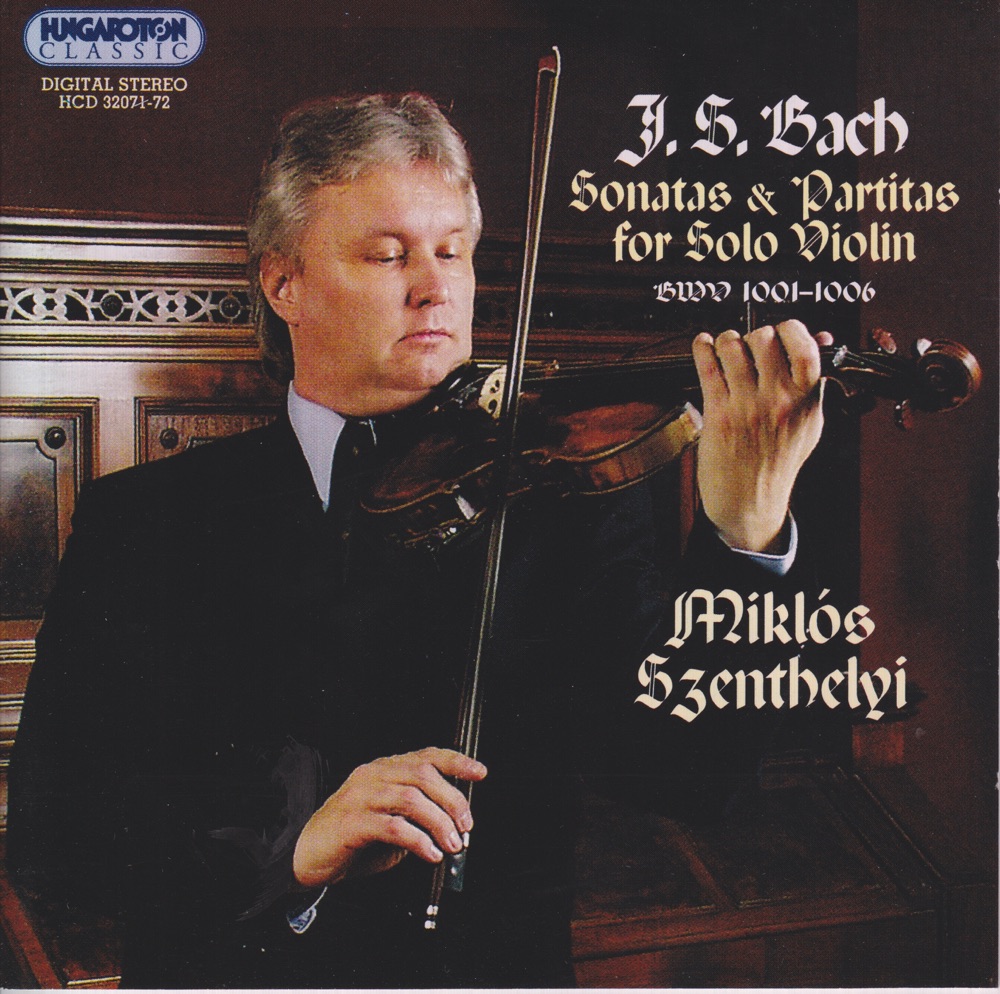 Обложка альбома «J. S. Bach: Sonatas and Partitas for Solo Violin» — Miklos Szenthelyi