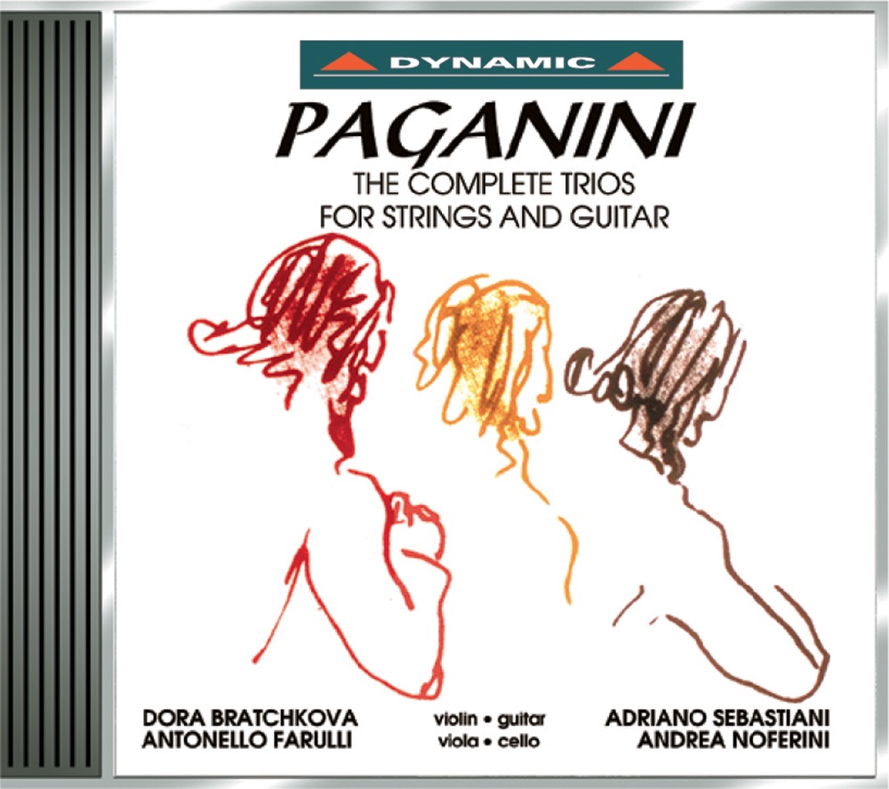 Обложка альбома «Paganini: The Complete Trios for Strings and Guitar» — Andrea Noferini, Antonello Farulli & Adriano Sebastiani