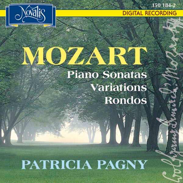 Обложка альбома «Mozart: Piano Sonatas, Variations & Rondos» — Patricia Pagny