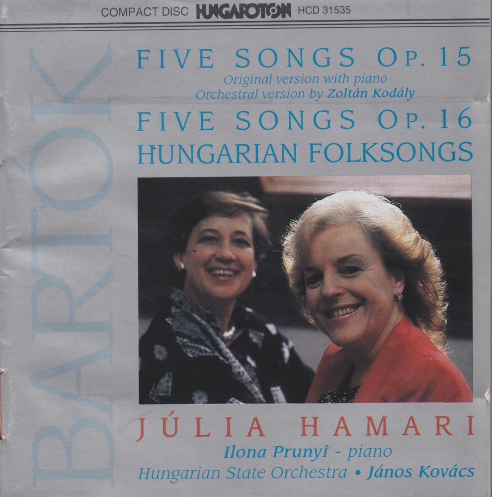 Обложка альбома «Dalok» — Julia Hamari, Ilona Prunyi, Hungarian State Orchestra & János Kovács