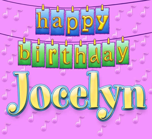 Cover of Happy Birthday Jocelyn - Single
