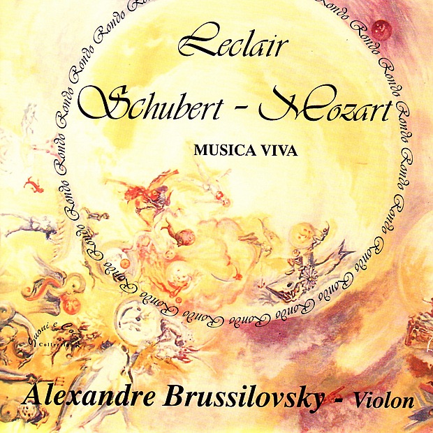 Обложка альбома «Leclair: Concerto en la Majeur - Schubert: Polonaise, Rondo en la Majeur - Mozart: Sérénade No. 6» — Alexandre Brussilovsky & Academic Chamber Orchestra "Musica Viva"