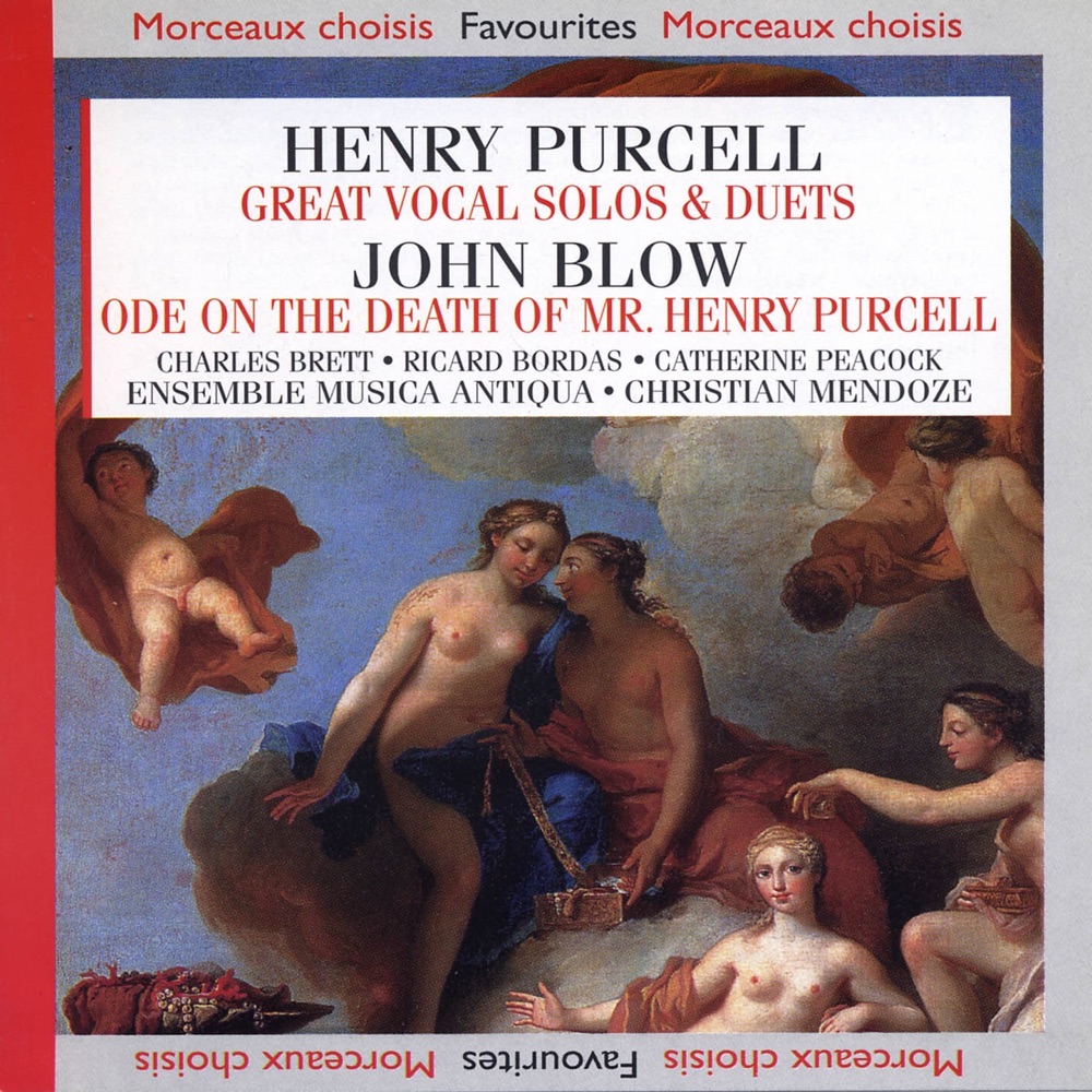 Обложка альбома «Great Vocal Solos & Duets : Ode On the Death of Mr. Henry Purcel» — Ensemble Musica Antiqua, Christian Mendoze, Charles Brett, Richard Bordas & Christine Peacock
