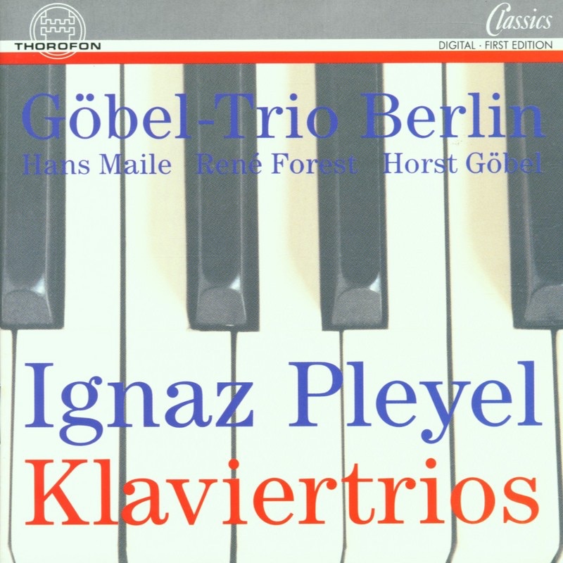 Обложка альбома «Pleyel: Sonaten Fur Klavier, Violine und Violoncello» — Gobel-Trio Berlin
