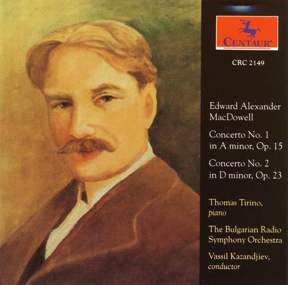 Обложка альбома «Macdowell, E.: Piano Concertos Nos. 1 and 2» — Bulgarian Radio Symphony Orchestra, Thomas Tirino & Vassil Kazandjiev